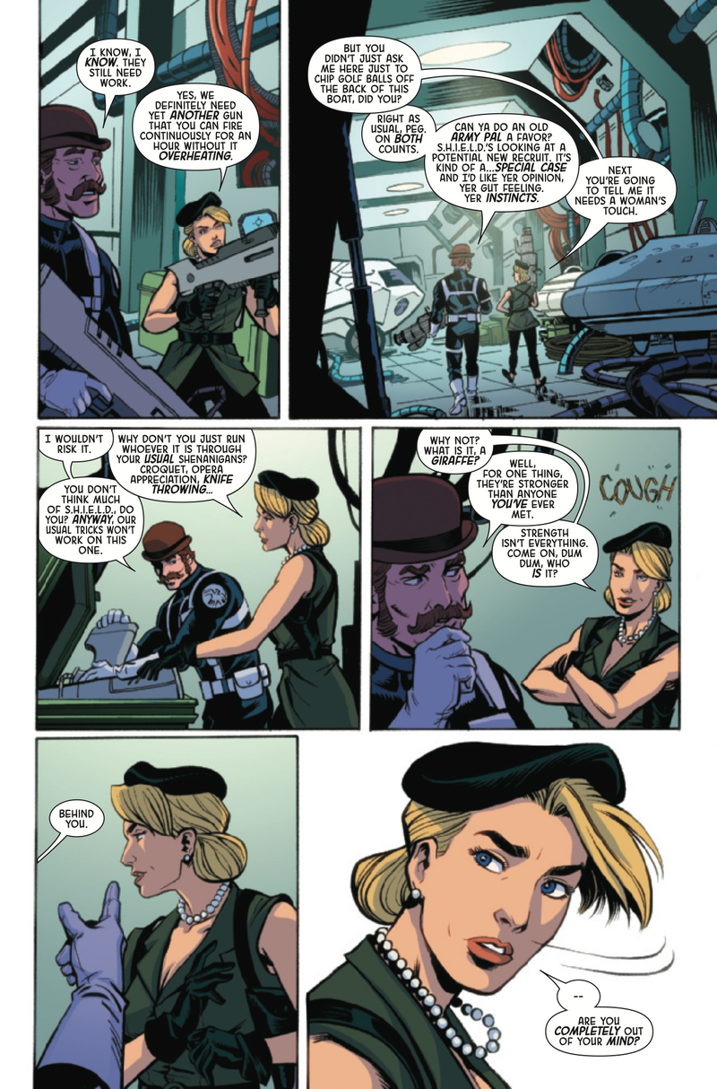 Illustration for article titled Exclusive Marvel preview: Peggy gets Asgardian assistance in Agent Carter #1